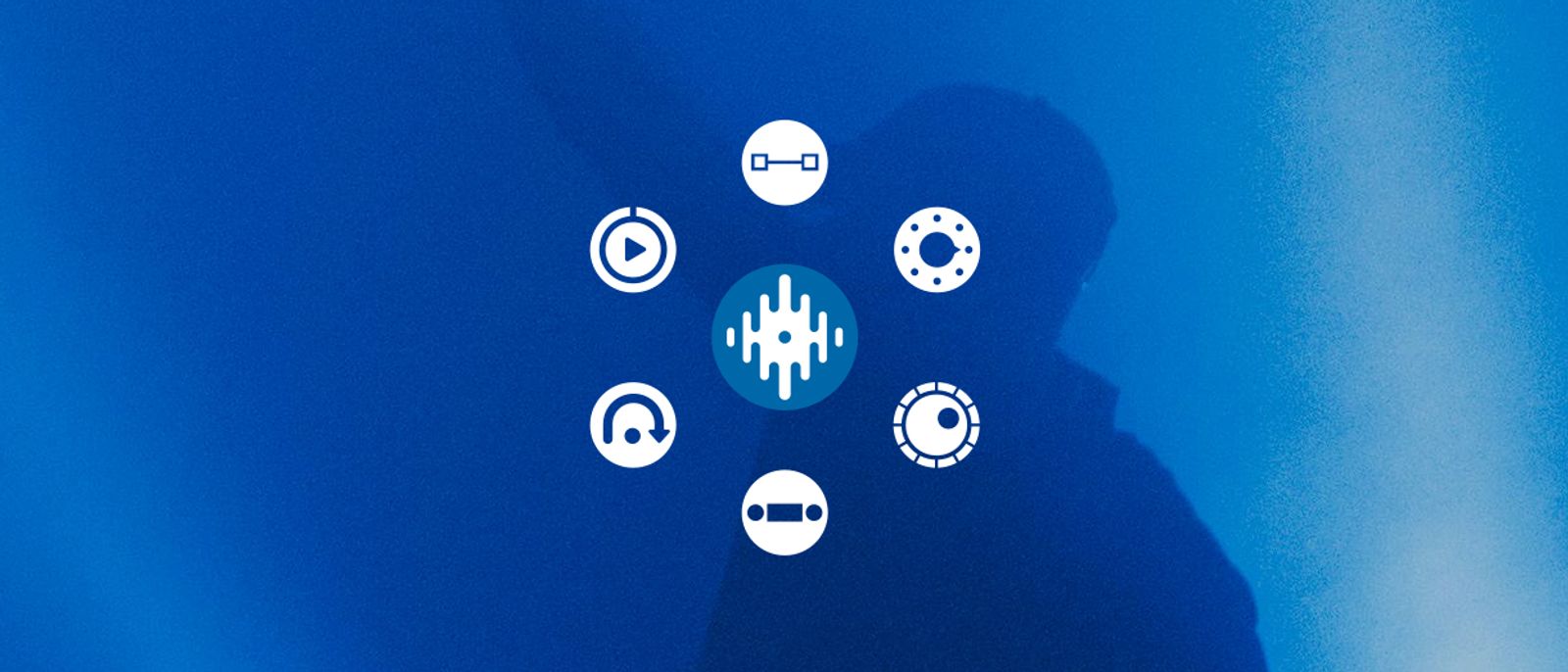Serato DJ Suite icons over a blue image