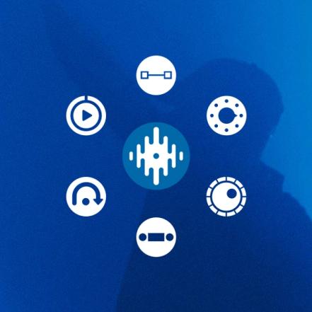 Serato DJ Suite icons over a blue image