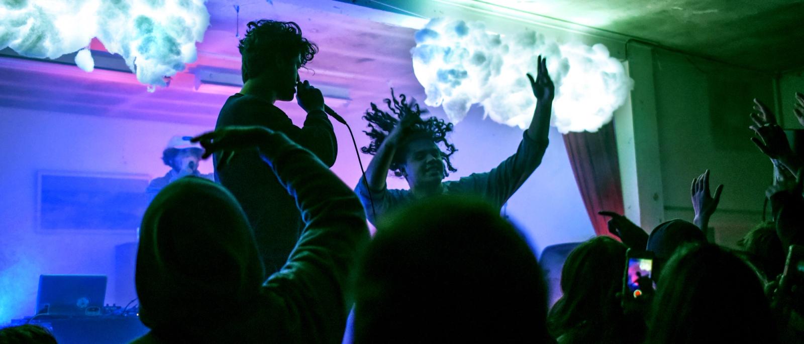 Young DJ and MC at a live event with Serato DJ Lite