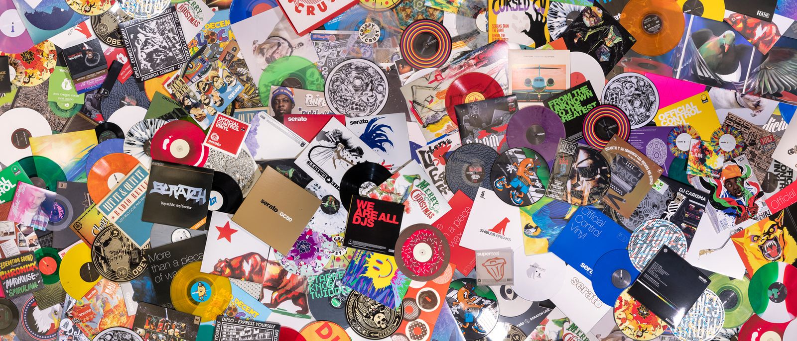 Serato Control Vinyl collage