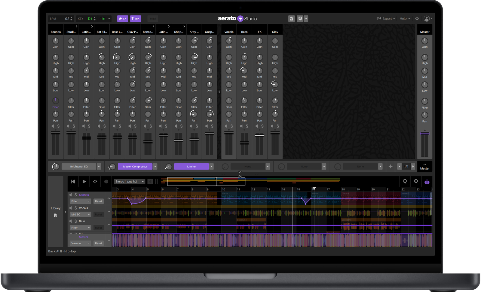 Serato Studio v2.3.0 mixer view