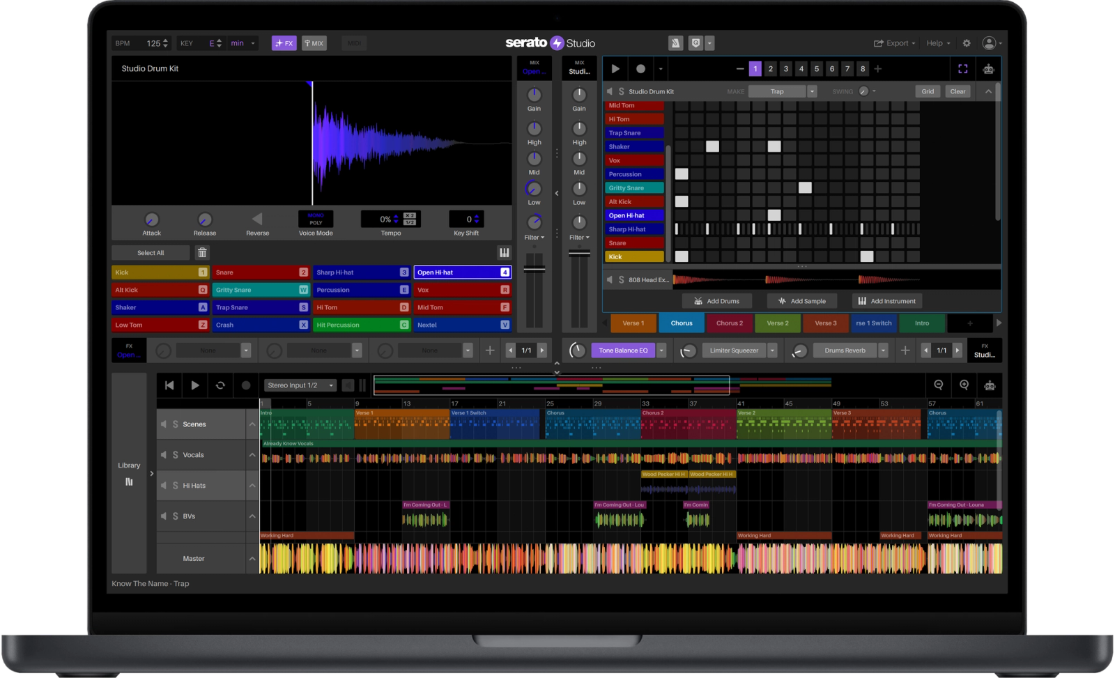 Serato Studio v2.3.0 default view